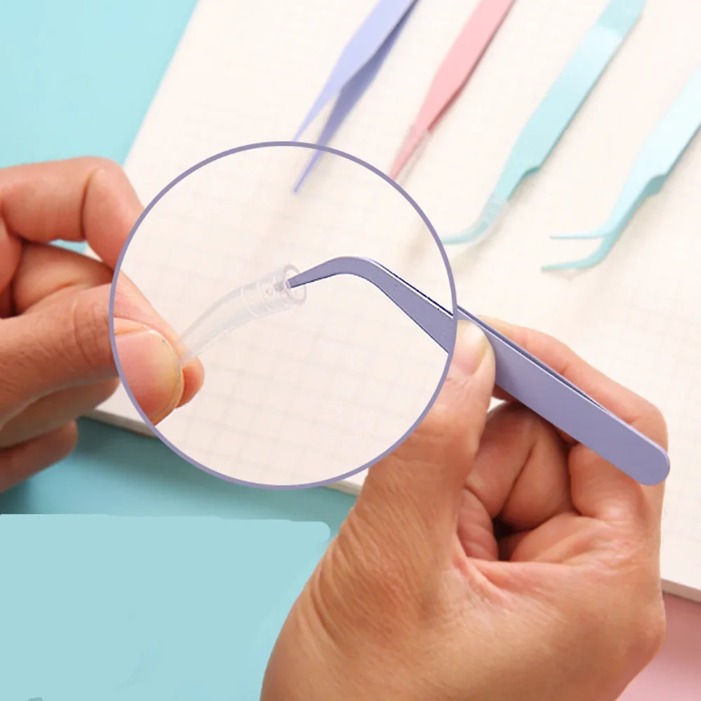 Colorful Macaron Multifunctional Tweezers DIY Hand Ledger Sticker Tool