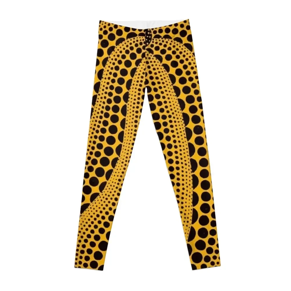 

Yayoi Kusama - My Life With Pumpkins Leggings trousers Women's fitness Womens Leggings