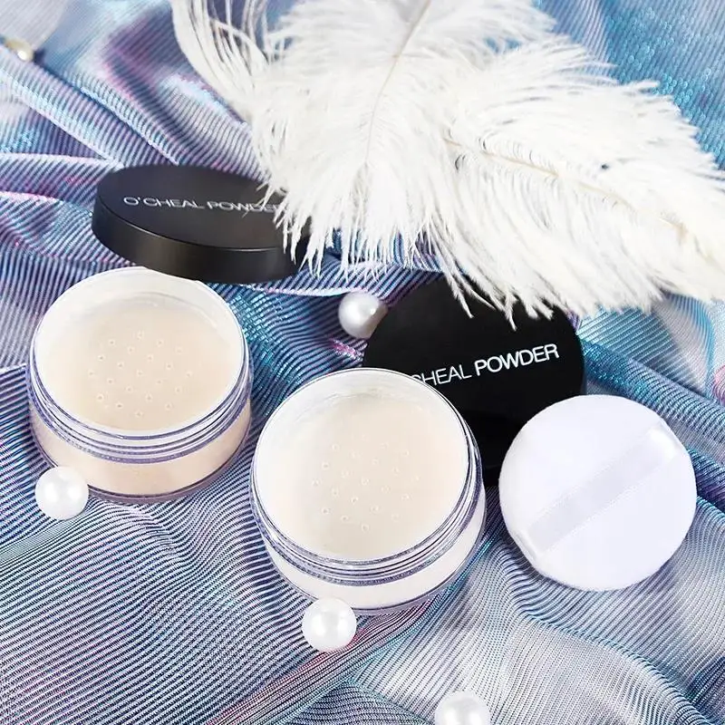 マットルースパウダーオイルコントロール防水長期的な設定メイクアップ顔輪郭コンシーラーに適しています