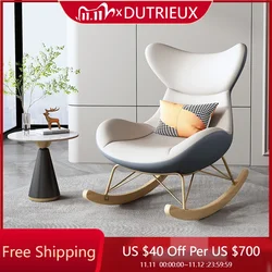 Cadeiras nórdicas de acampamento sala estar luxo balanço cadeiras únicas moderno ao ar livre varanda design fauteuil salão decoração casa