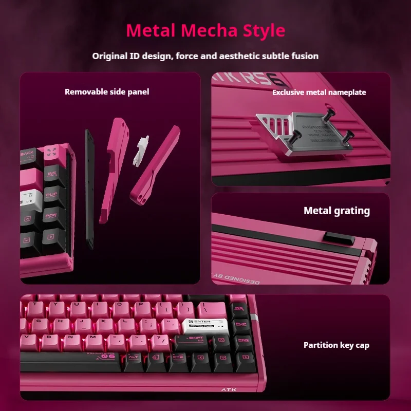 ATK RS6 Ultra Magnetic Switch Keyboard Aluminum Alloy Mech Wired Low Latency 0.005RT Customized Hot Swappable Gaming Keyboard - Image 3