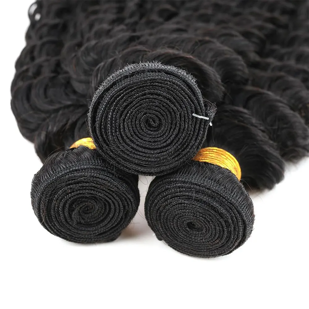 Mechones rizados Jerry, cabello humano, trenzas de colores naturales, paquete combinado rizado, extensiones de cabello humano de tejido rápido, muchas opciones de tamaño