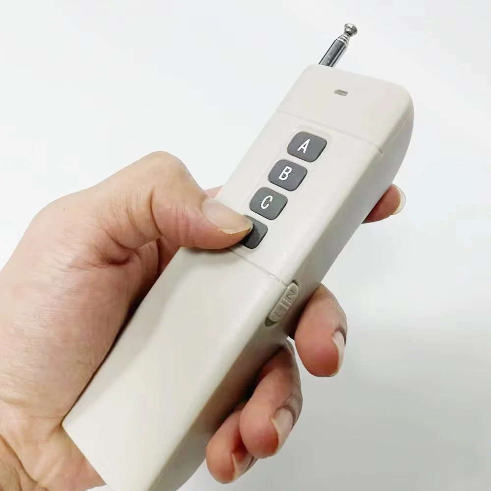 500M Long Range RF Remote Control - Wireless Transmitter for Swing/Sliding Gate Opener, Weatherproof for Villa Farm Estate