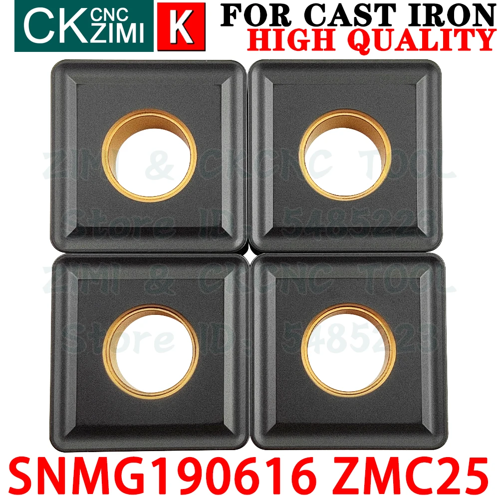 SNMG190616 ZMC25 SNMG 190616 ZMC25 SNMG644 เม็ดมีดคาร์ไบด์การปรับจูนภายนอกเครื่องมือแทรกเครื่องมือตัดกลึงโลหะ SNMG1906 SNMG 1906 CNC สำหรับเหล็กหล่อ
