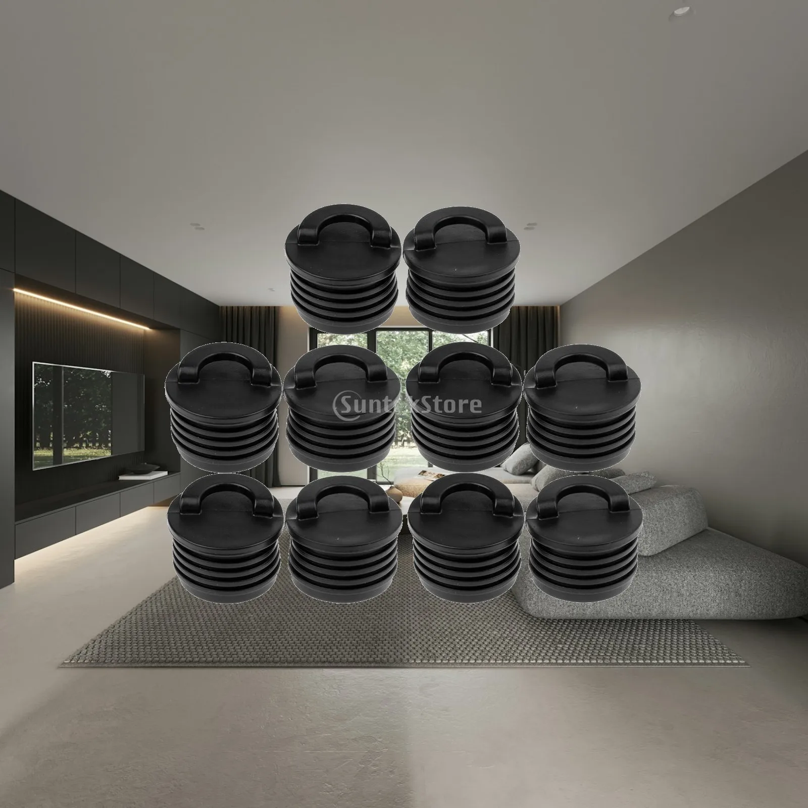 Marine Scupper Plug Universal Kayak Stopper Bung Set Plastic Drain Plug Kit for Ocean Canoe Rafting