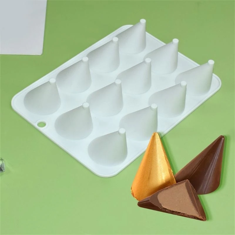 Moldes silicona forma cono Herramienta hornear para hacer pastel, chocolate, caramelo .y5ga