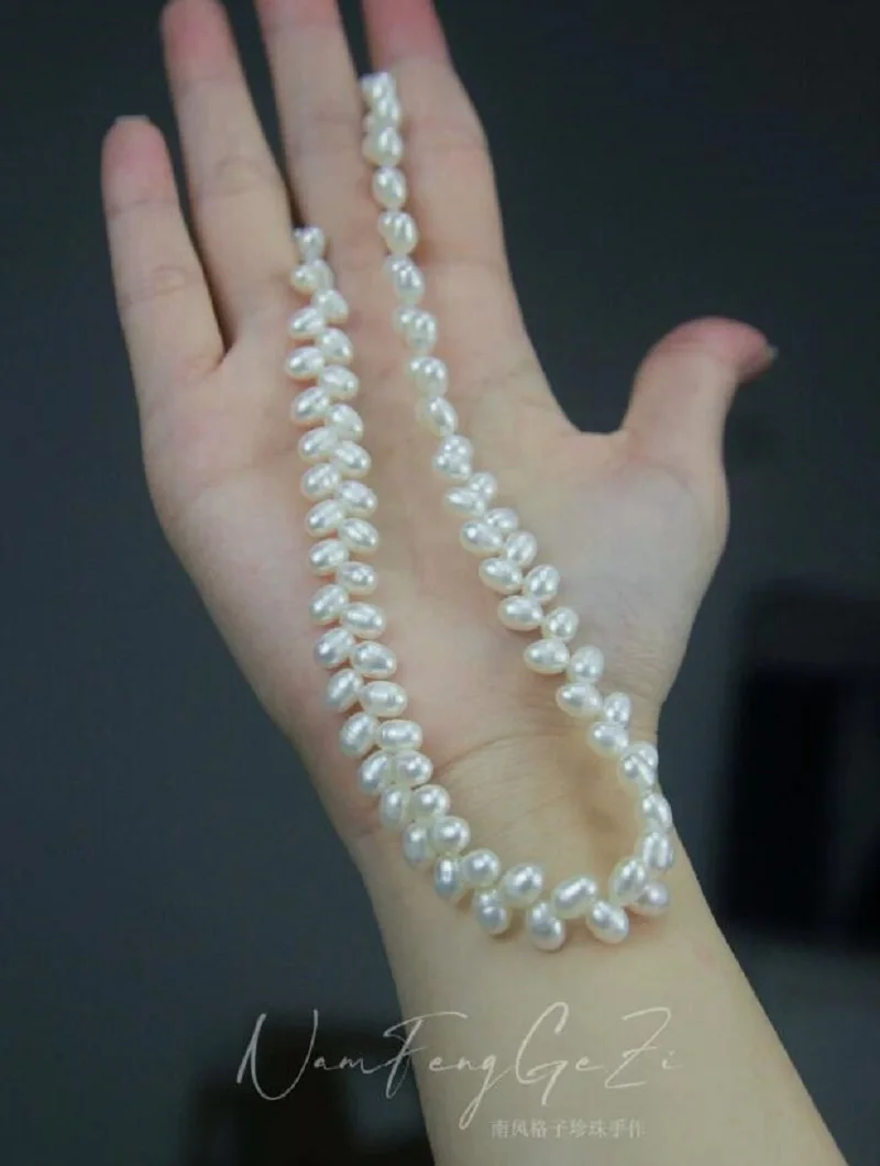 

gorgeous south sea natural baroque white pearl necklace 17inch 925s