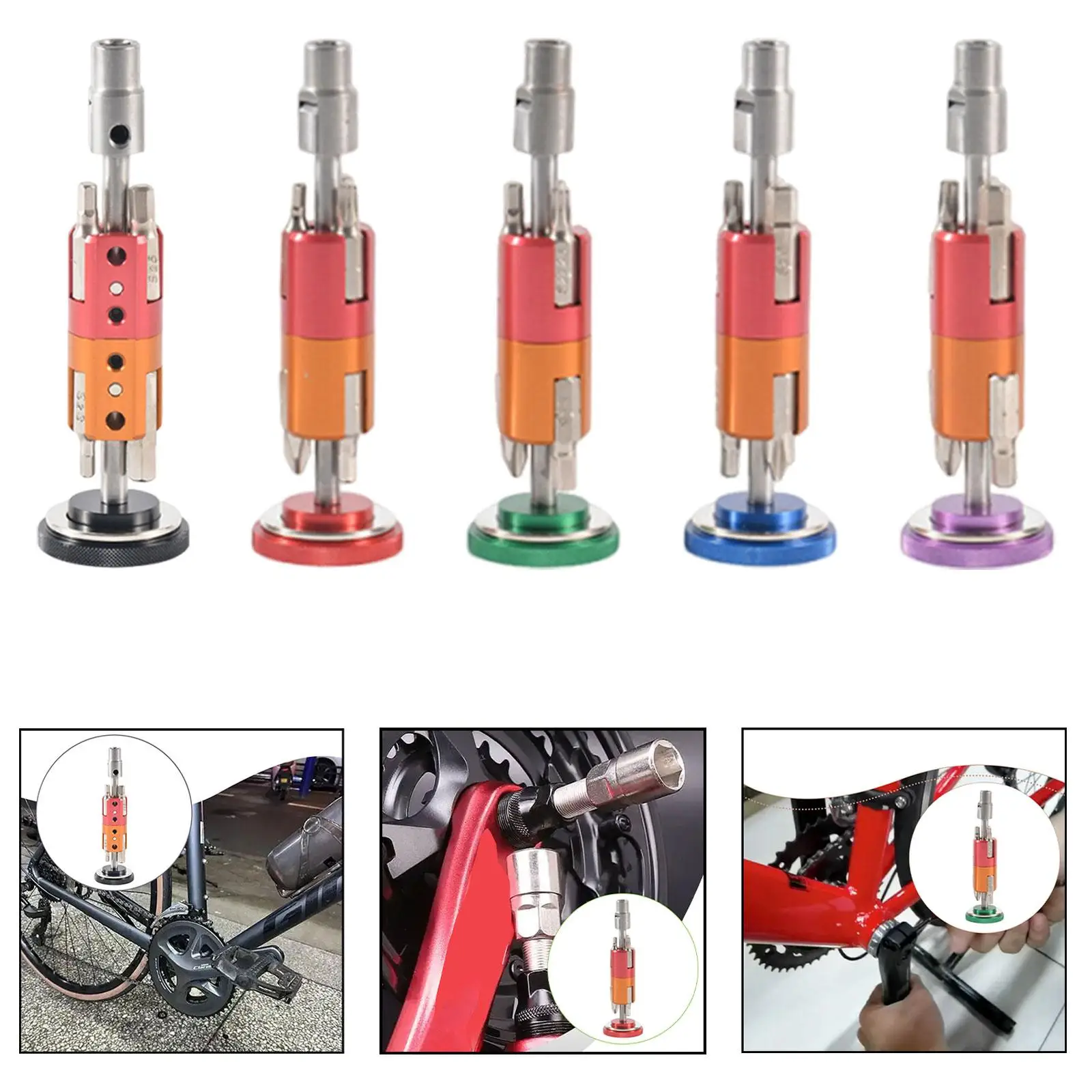 

Bike Wrench Multi Tool Bike Bicycle Repair Tool Hollow Cranksets over 21mm