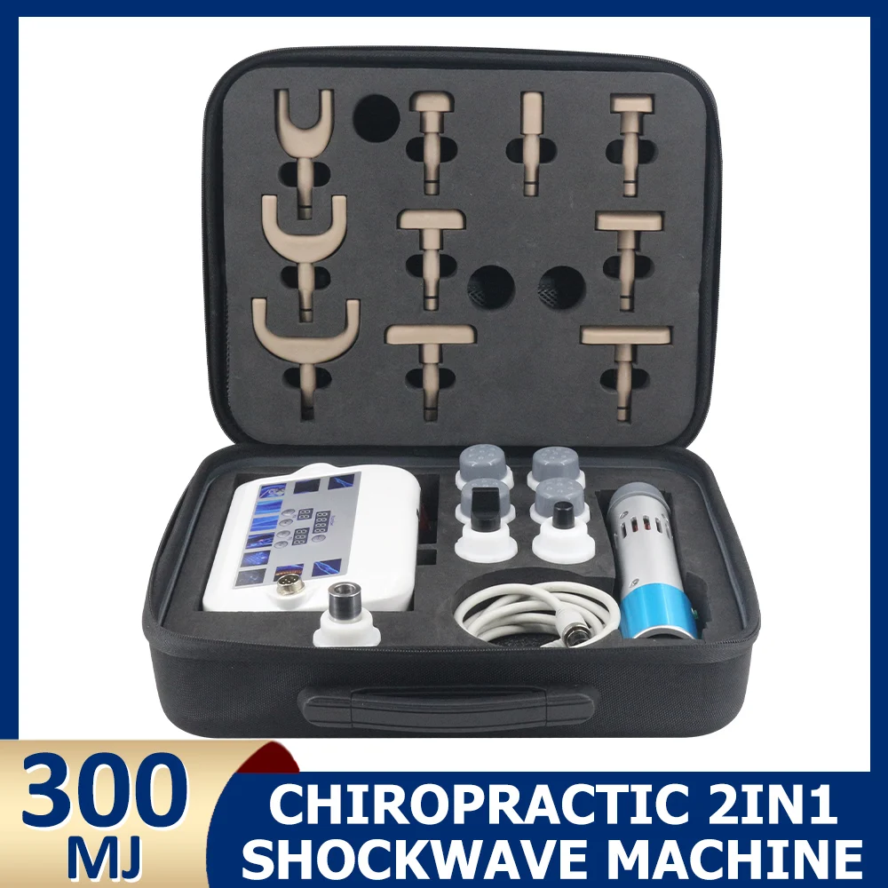 

Shockwave Therapy Machine 17 Probes Deep Tissue Massage Relaxation Physiotherapy Body Electric Chiropractic Correction Gun