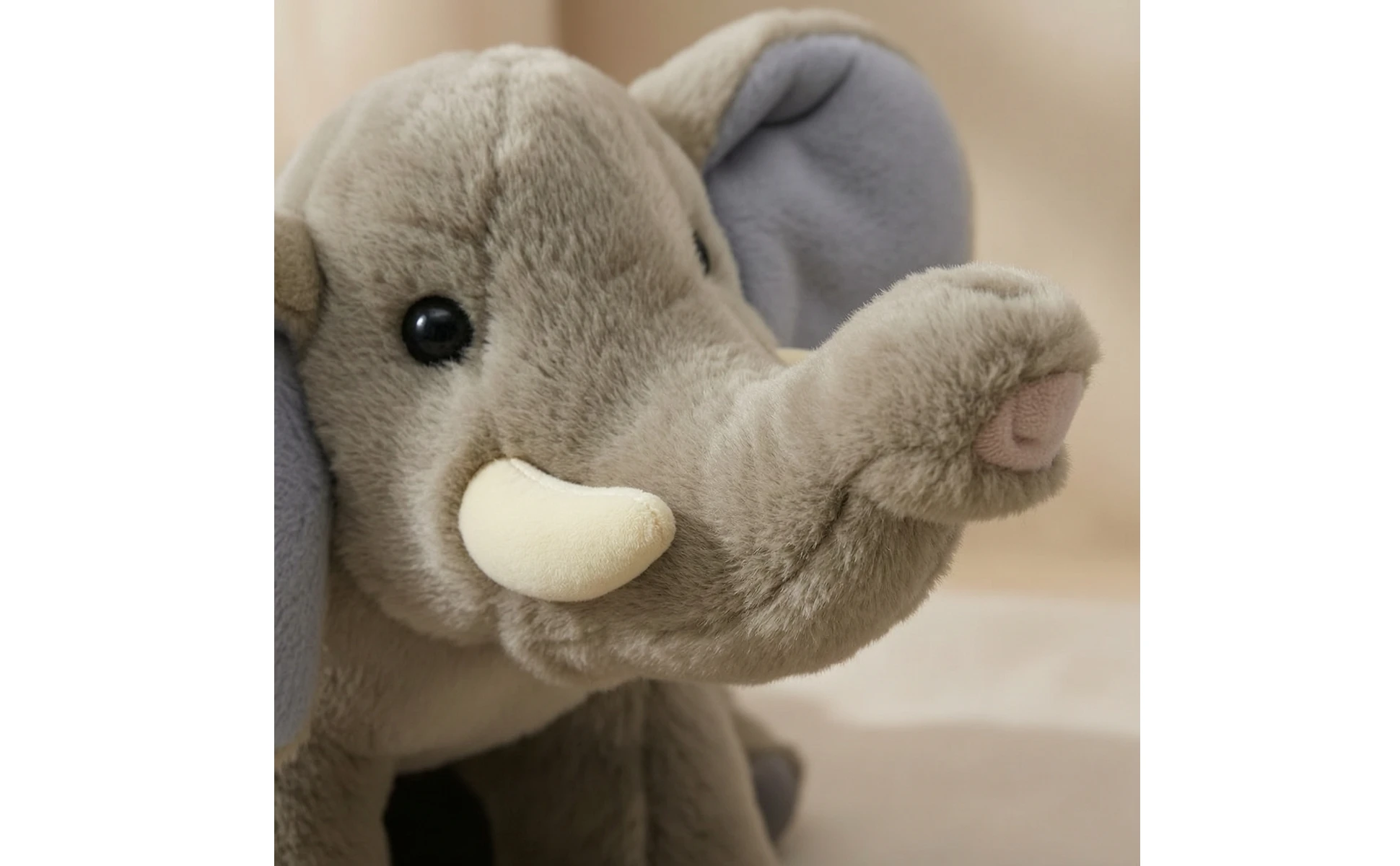 Elephant Stuffed Animal Soft Elephant Stuffed Toy Cuddly Fuzzy for Toddlers, Bedtime, Nursery Decor