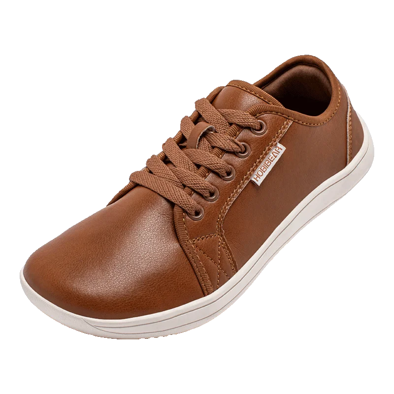 أحذية HOBIBEAR بسيطة بمقدمة واسعة للجنسين أحذية رياضية بيرفوت بدون قطرة كاجوال من الجلد الاصطناعي #2