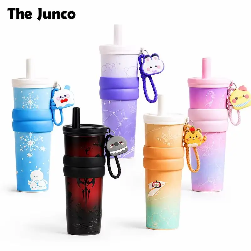 NEWThe Junco Insulated Tumbler Xia Yizhou Love And Deepspace Large Capacity Aesthetic Straw Water Cup For Home Outdoor For Women