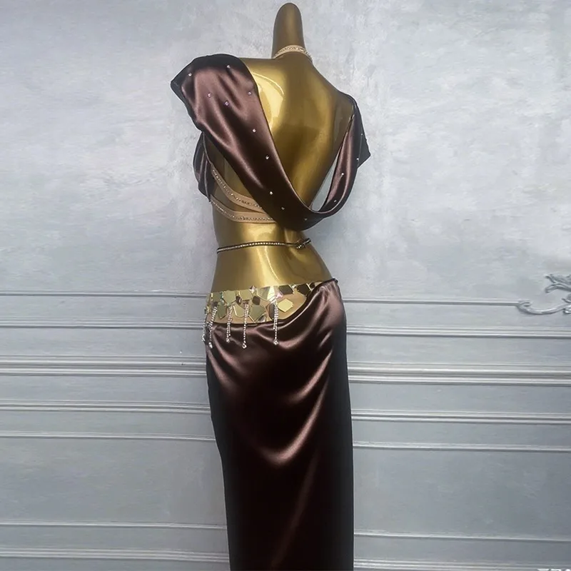 Customized Belly Dance Costumes Performance Dress Female 2025 New Set Oriental Dance Costume Practice Clothes Belly Dancing Bra