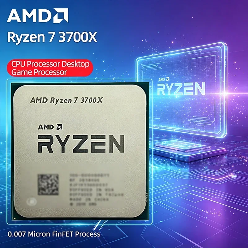 

AMD Ryzen 7 3700X R7 3700X 3.6 GHz 8-Core 16-Thread for AM4 CPU Processor 65W 7NM L3 32M 100-000000071 Socket Without Packag