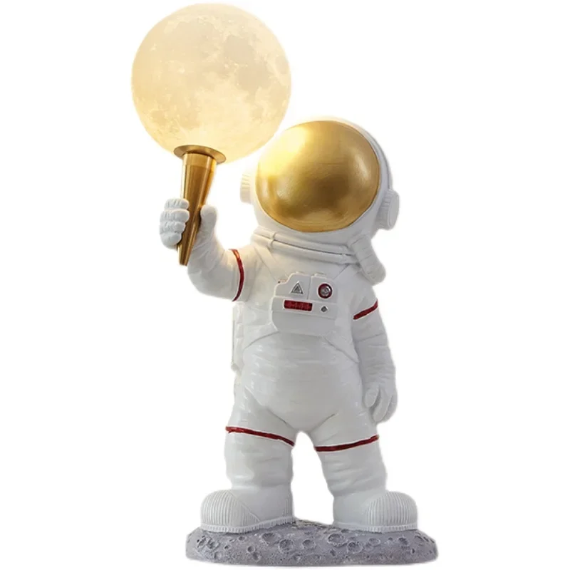 

Nordic New Bedroom Lamp INS Cartoon Boy Room Explore The Moon 3D Creative Nine Days Moon Decoration Small Night Light