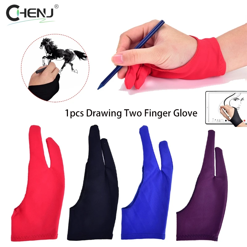 

Classic Two-finger Right And Left Hand Anti-fouling Gloves Drawing Gloves Suitable For Both For Any Graphics Drawing Tablet