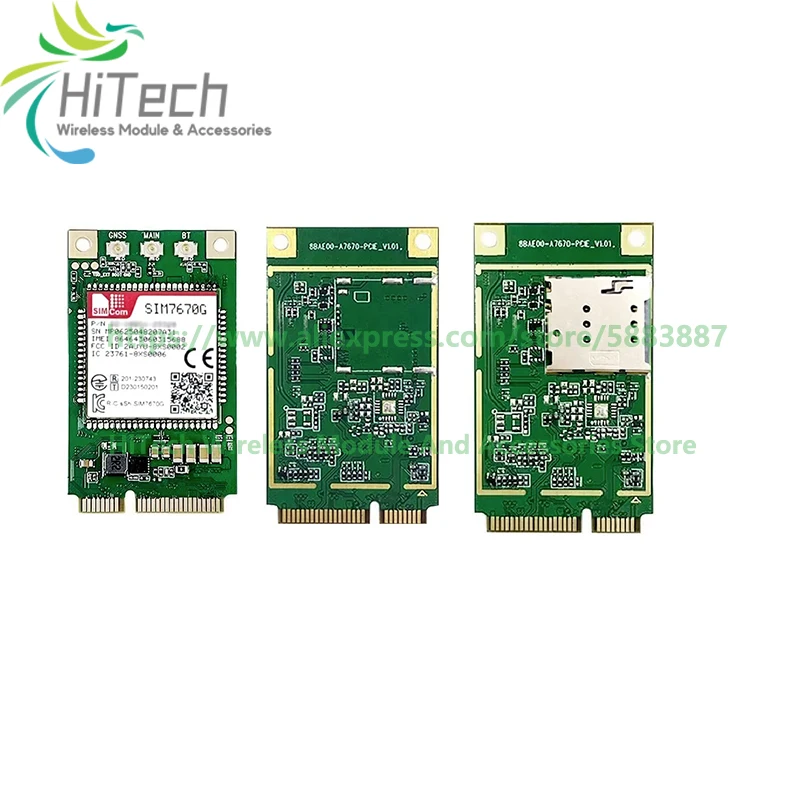 in stock !SIMCOM SIM7670G MINI PCIe Module support LTE CAT1+4Gfor Global,GNSS & SIM Card slot Optional Compatible with A7670G