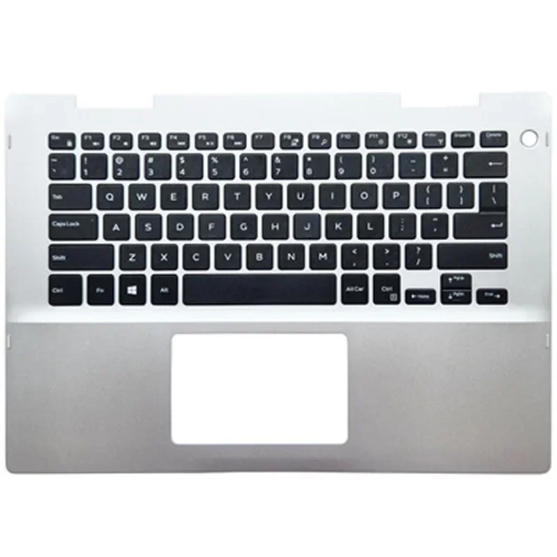 Original New US/UK/CA Keyboard for Inspiron 14-5000 5481 5482 2-in-1 041KVJ Laptop Palmrest Upper Top Cover Replacement