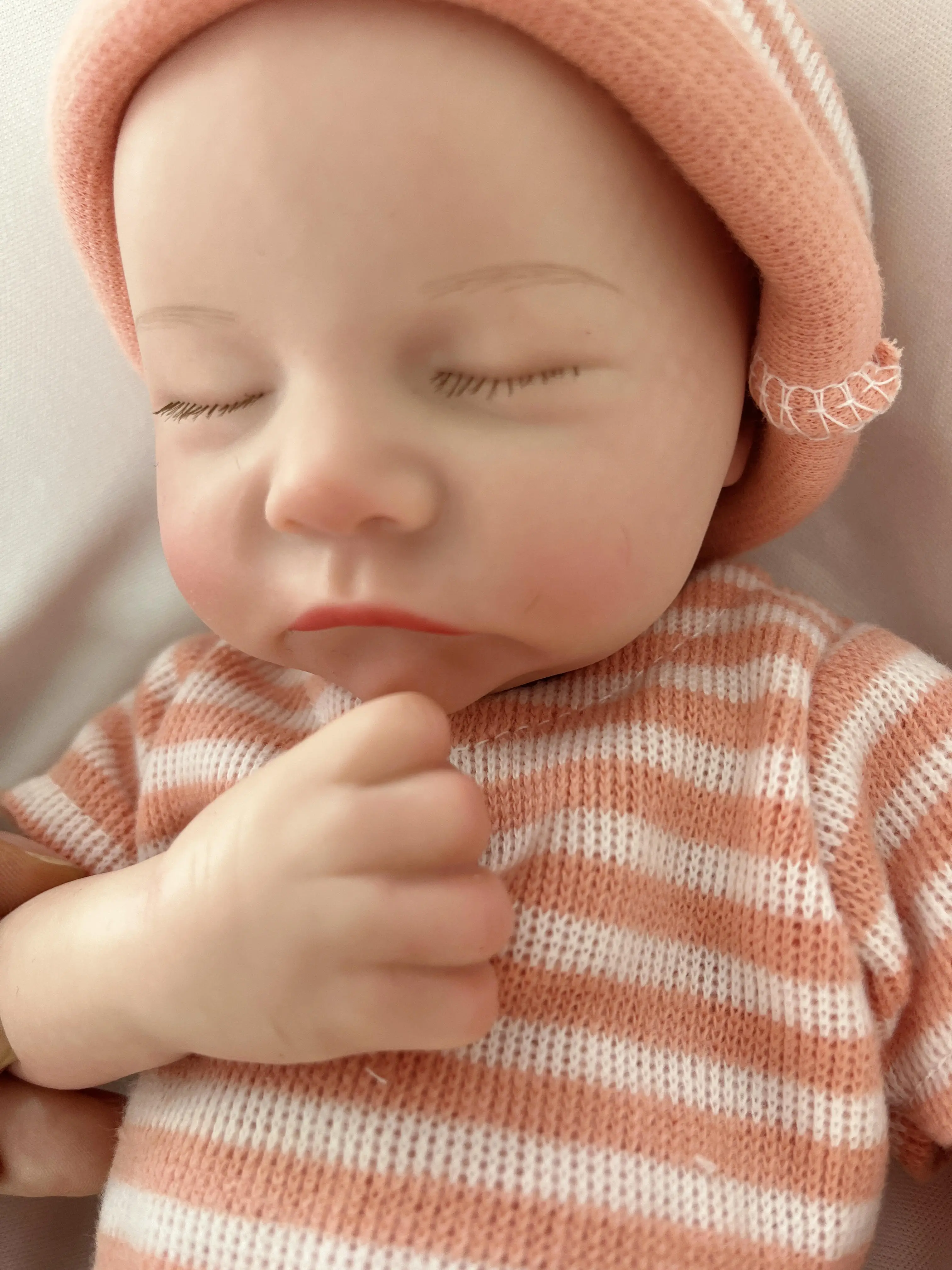 دمية أطفال ناعمة 16 بوصة لكامل الجسم من السيليكون الصلب تولد من جديد دمى حديثي الولادة 100% سيليكون واقعية نابض بالحياة دمية تولد من جديد لفتاة #2