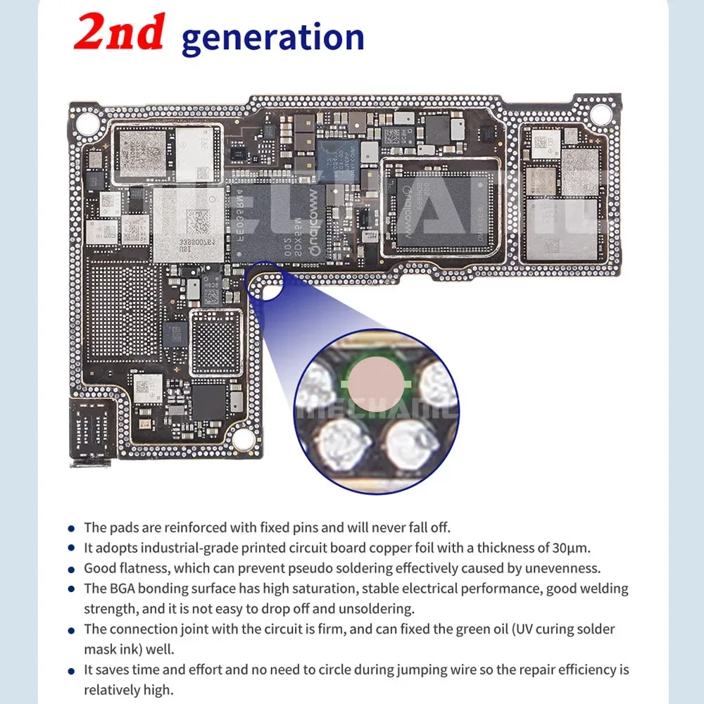 MECHANIC Non-trace Solder Joint Repair Magic Tag Rework Pad 2780 Spot Weld Plate For Motherboard Return Repair Welding