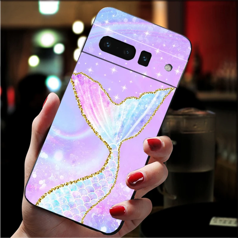 Mermaid scales Fish Scale Phone Case For Google Pixel 9 Pro XL 9 8 7 Pro 8A 7A 7 6A 6 Pro Pixel 4 3 XL 5 6 4A