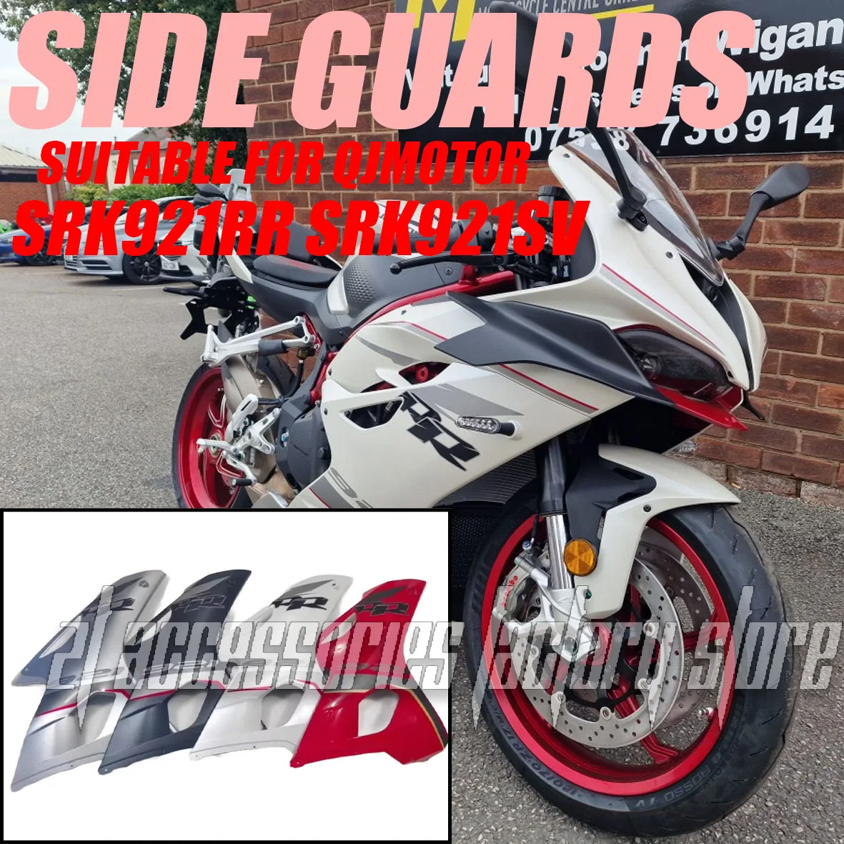

Suitable for QJMotor SRK921RR SRK921SV Motorcycle Decorative Panels, Left and Right Side Surrounds, Foot Guards, Side Guards