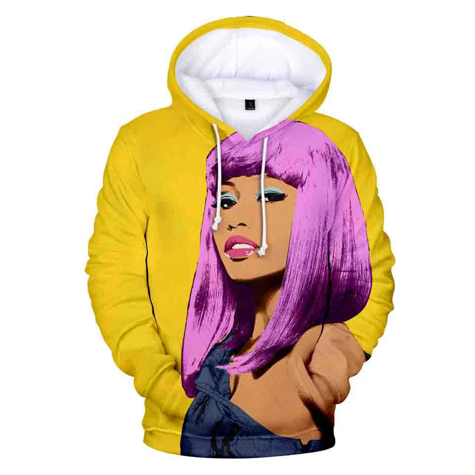 

Harajuku Beautiful Nicki Minaj 3D Print Hoodies Sweatshirts Men/Women Teenage Long Sleeve Hoodie Casual Sweatshirt Pullovers