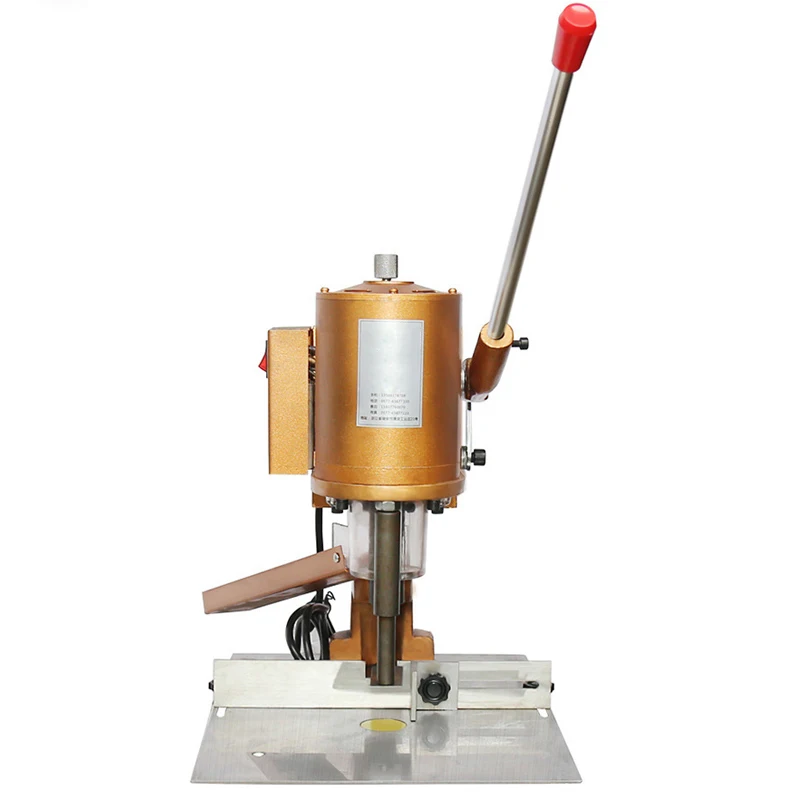 Hang Tag Punching Machine Single Round Hole Punching for Loose-leaf Certificates Heavy-duty Single-head Desktop Punchin