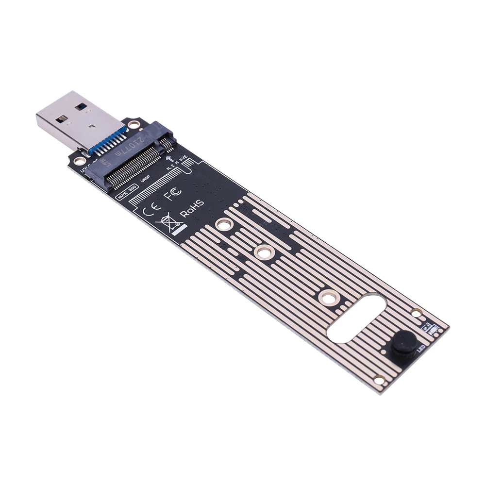 

Адаптер M.2 NVME SSD USB3.1, конвертер для жестких дисков, 10 Гбит/с Gen 2, карта-конвертер Plug and Play для Samsung WD Black Intel NVME SSD