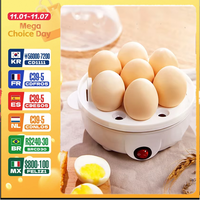 220V Multifunctional Electric Egg Boiler Single Layers Egg Cooker Mini Steamer Poacher Kitchen Cooking Breakfast Machine