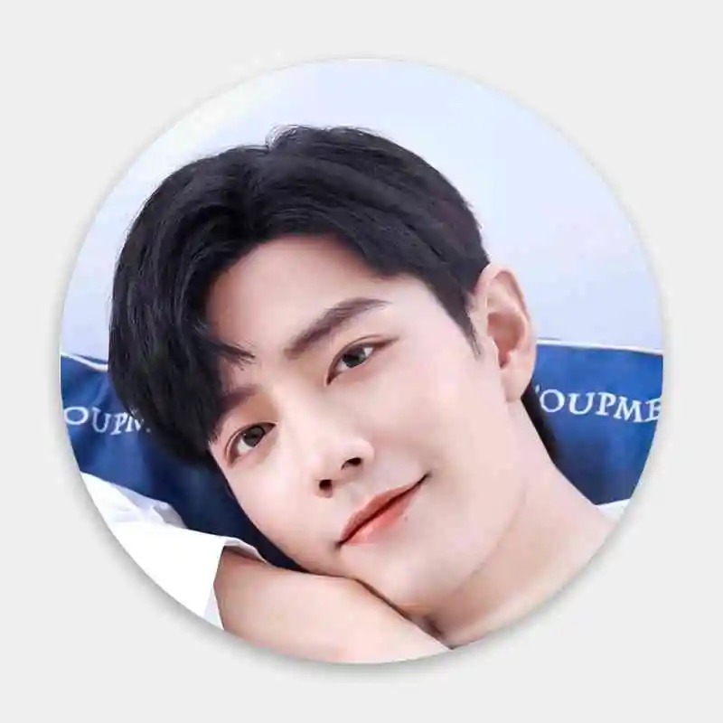 Xiao Zhan Chinese Actors Badge Brooch anchor Peripherals PinFashion 58mm Metal Jewelry Gift For Friend Tinplate