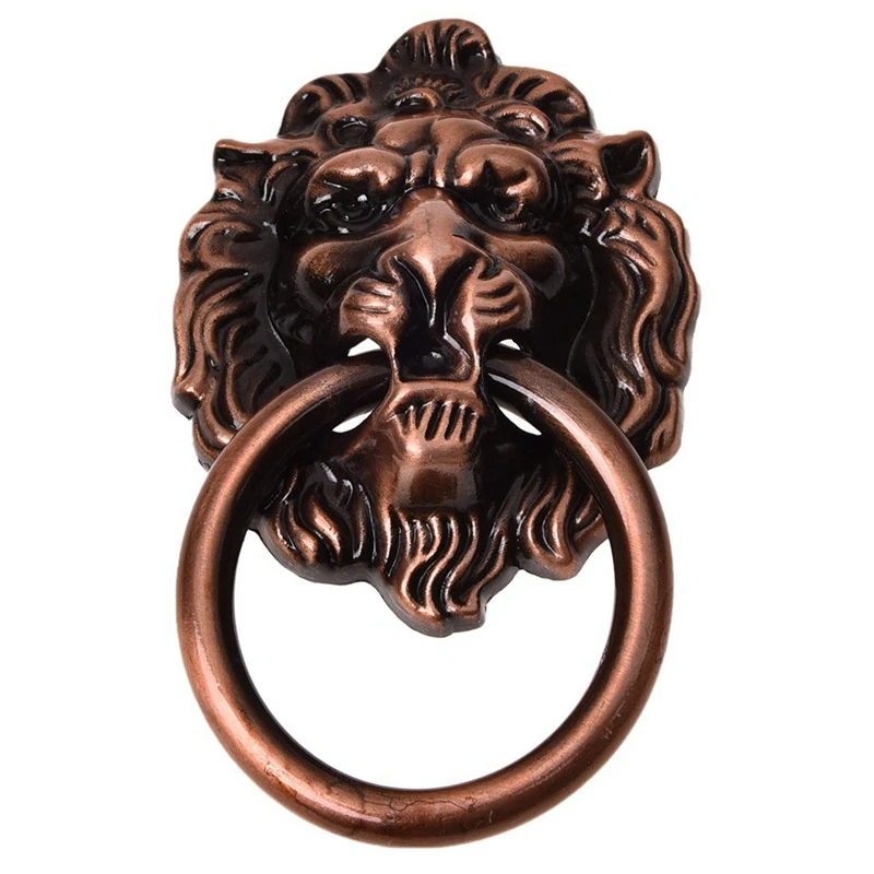 Antique Style Copper Tone Metal Lion Head Shaped Drawer Pull Handle With Fashion Eva Raincoat Waterproof Raincoat