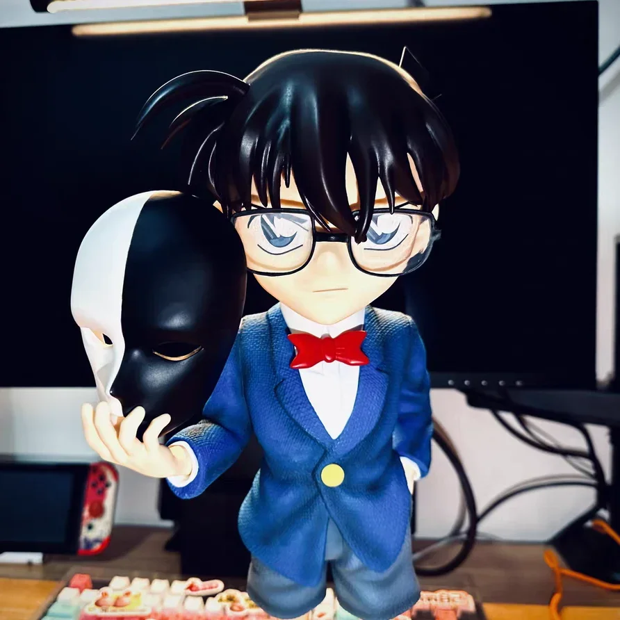 48cm Detective Conan  Anime Figure Conan Large Handmade Ornament Figurine Pvc Statue Collectible Model Doll Birthday Gifts Toys