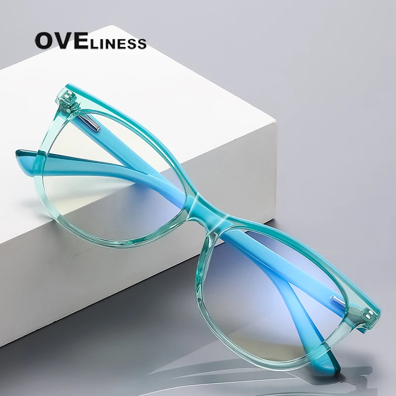 

2024 Round Blue Light Glasses frame Children boy Girl Optics Kids myopia prescription Eyeglasses Frame Computer Gaming Eyewear