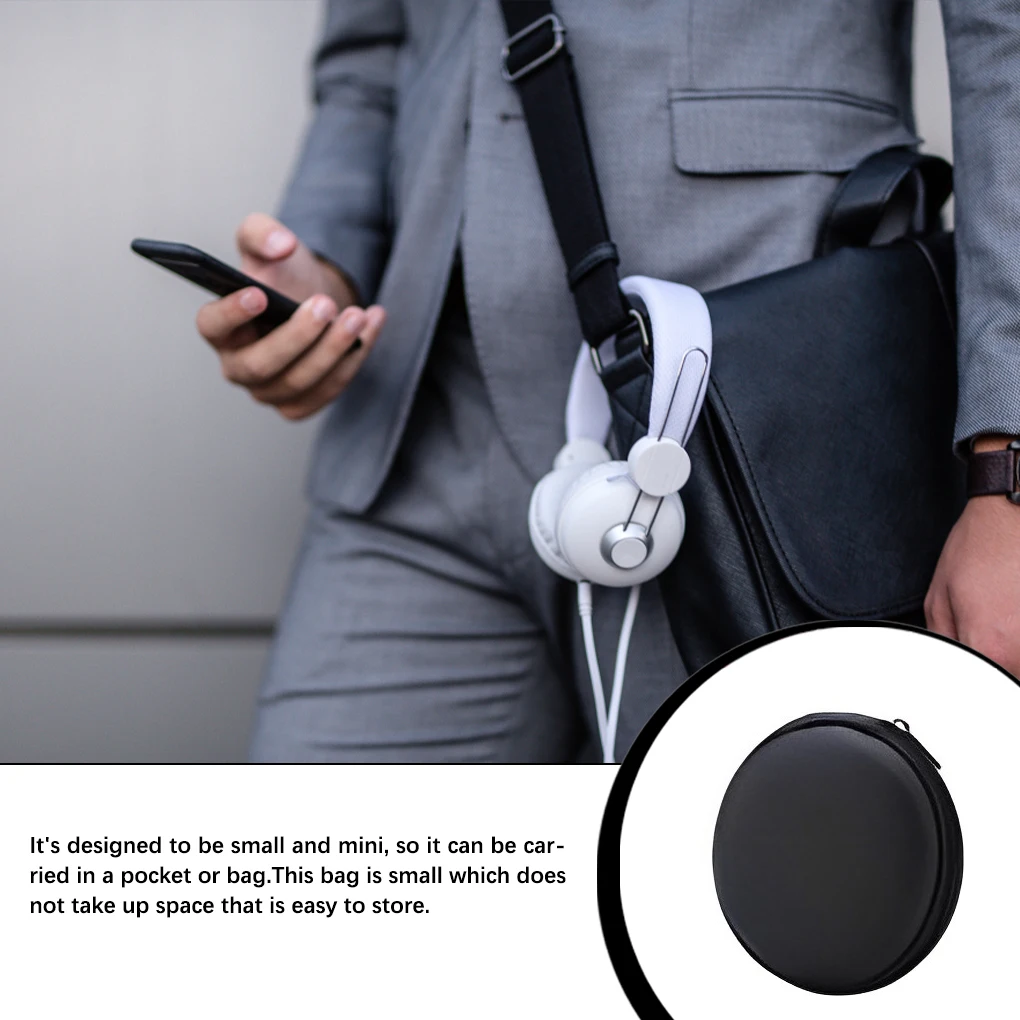 Storage Case Earphone Headphone Zipper Cable Organization Accessory With