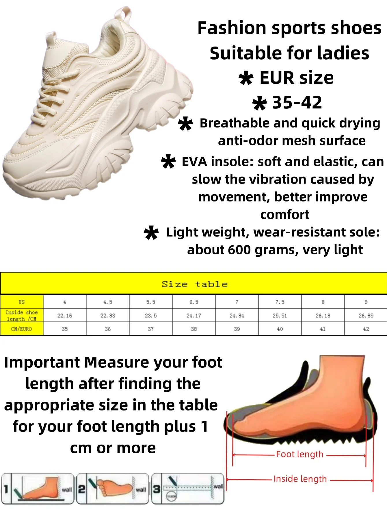 Women\'s four seasons outdoor sports shoes summer breathable wear platform sandals spring and autumn high heels women\'s shoes