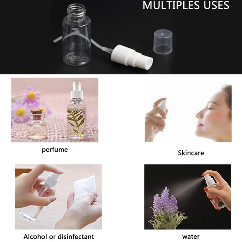 

72Pcs 20Ml Transparent Empty Spray Bottles Portable Refillable Fine Mist Sprayer Bottles