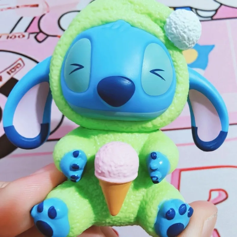 Stitch Doll Ornaments Kawaii Cartoon Cute Creations Peripheral Anime Characters Desktop Figures Children's Toys Holiday Gifts