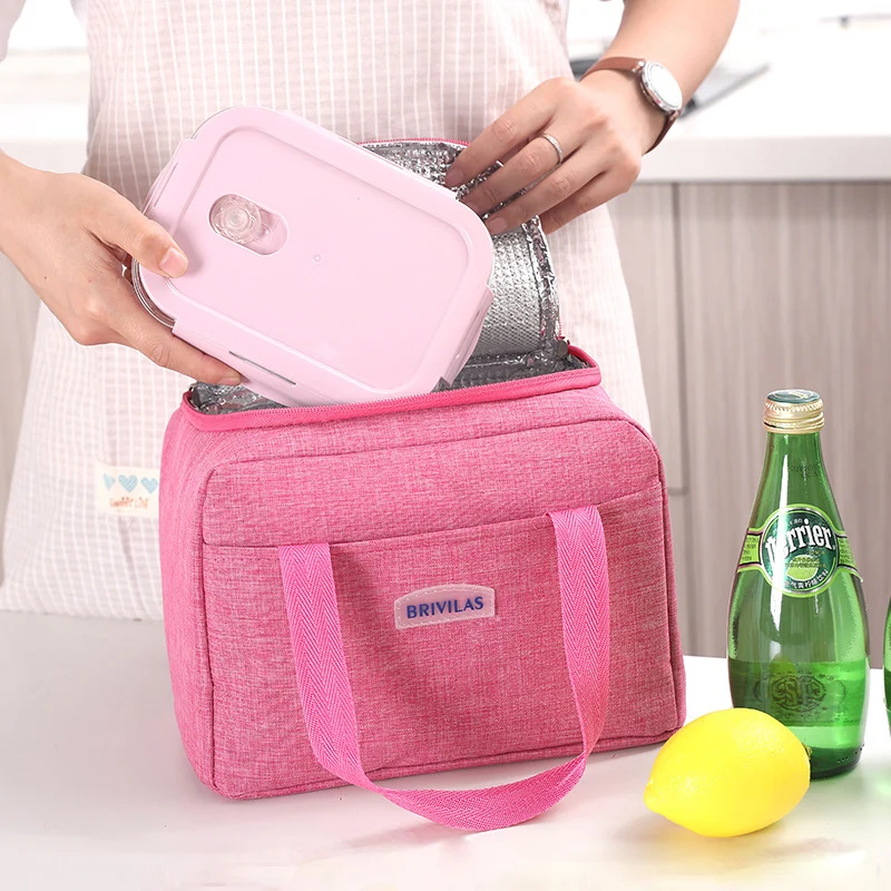 Lunch Bag for Women Men Waterproof Thermal Insulated Lunch Box Bento Pouch Dinner Insulation Bag Student Thickened Lunch Bags