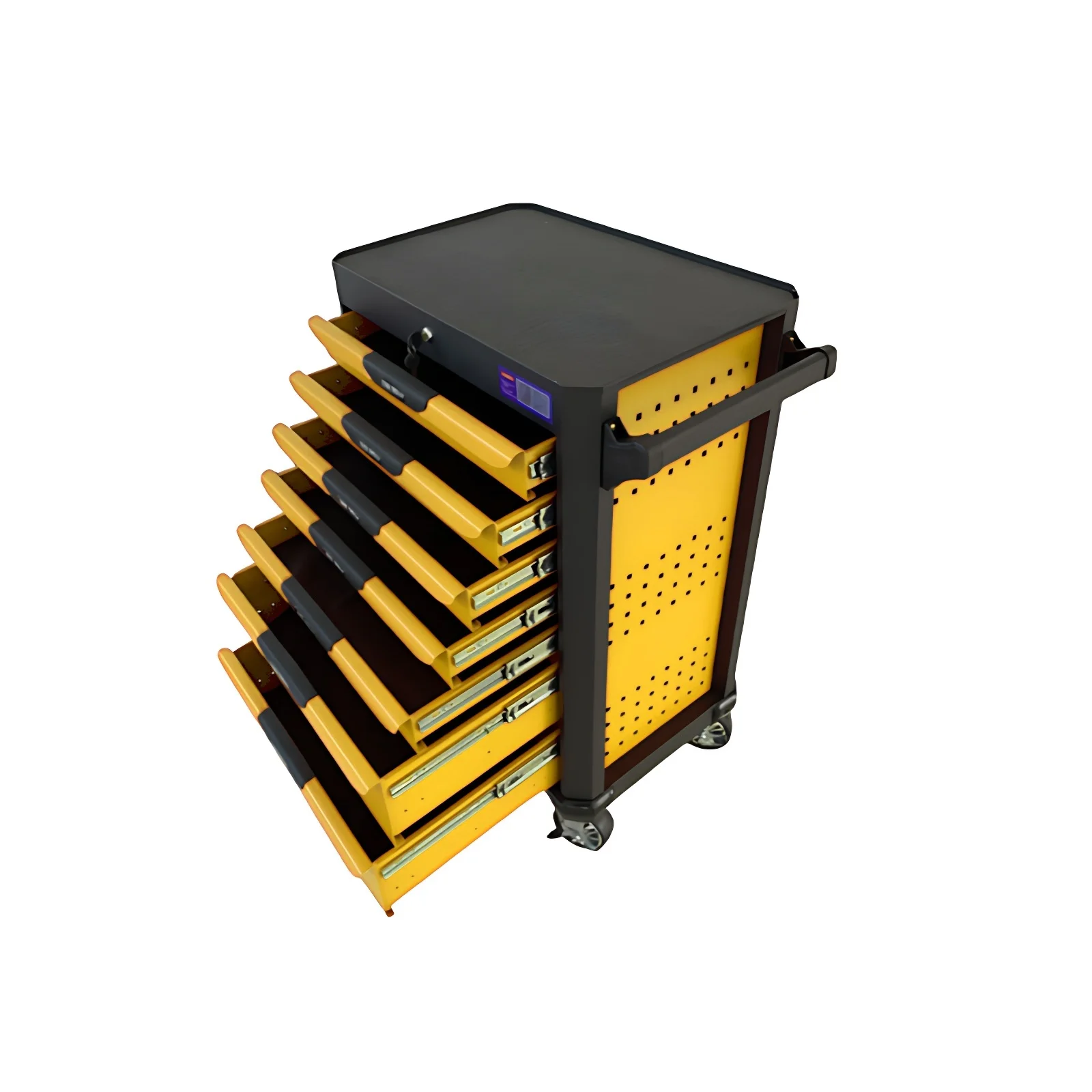 Ningbo Kinbox 7 Drawer Professional Tool Box Roller Cabinet / Kraft Tool Trolley Without Hand Tools