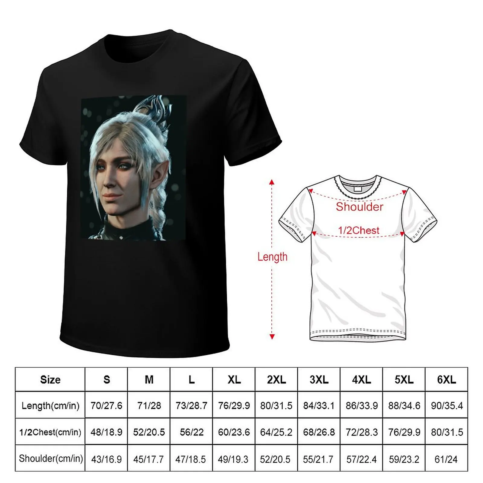 shadowheart approves T-Shirt Plus Size Simple Casual Top