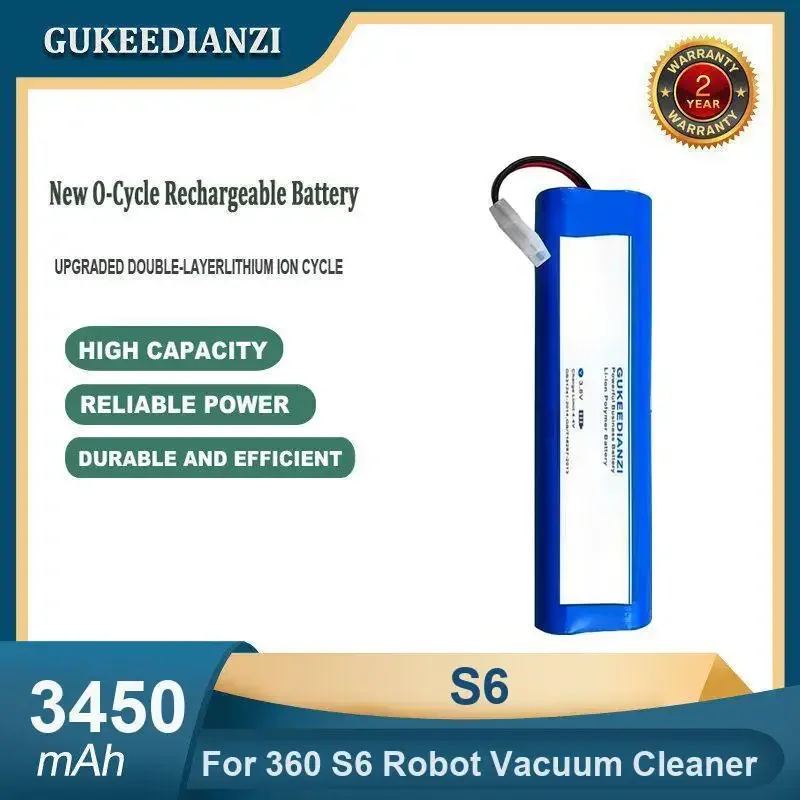

High Capacity 3450mAh S6 Robotic Vacuum Cleaner Battery For 360 S6 Robot Vacuum Cleaner