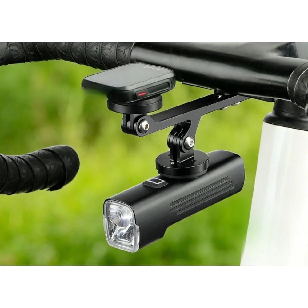 

1 Pcs Extend The Stand Handlebar Mount Thick 6061 Aluminum Dual 3- Connectors For Camera Headlight Computer Accessories