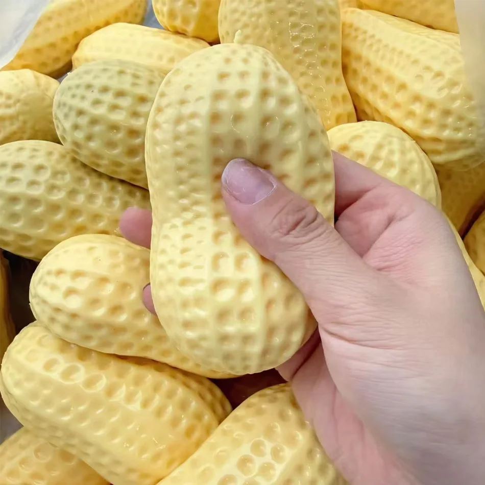 Weicher Erdnuss-Stressball Quetschspielzeug Ohne Rückfederung Butterweiches Gefühl Fidget-Spielzeug ASMR Sensorisches Anti-Stress-Spielzeug für Erwachsene – Detail 5