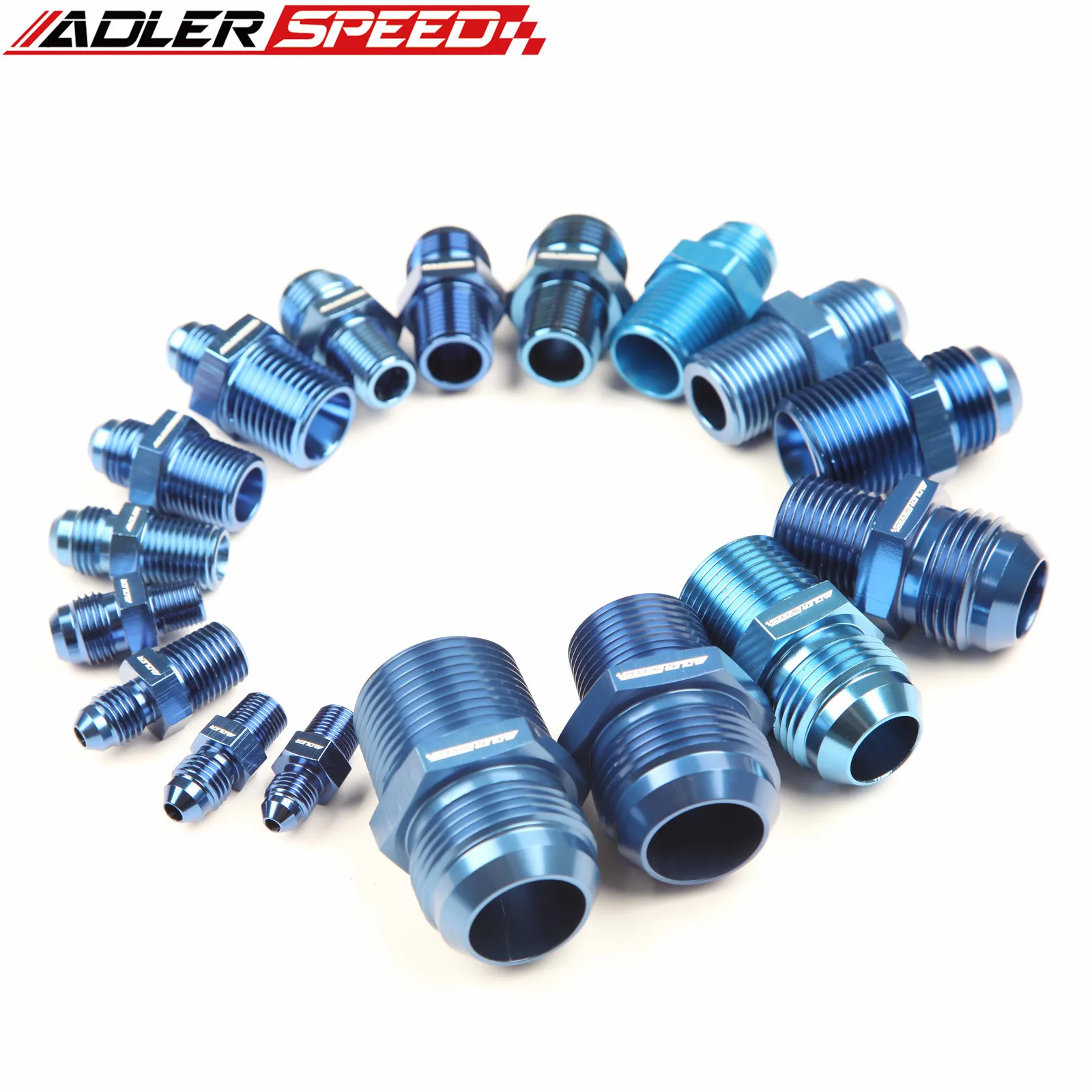 ADLERSPEED  AN4 AN6 AN8 AN10 AN12 AN16 Male Flare To 1/8