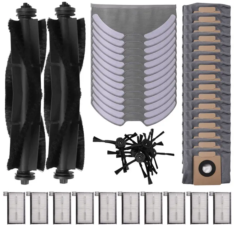 

A84E-For Eufy Clean X8 Pro Replacement Parts Accessories Main Side Brush Hepa Filter Mop Cloth Dust Bag