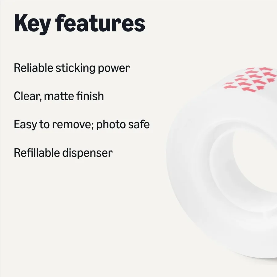 Invisible Matte Finish Tape for Seamless Finishing in Home Renovation Craft Projects and DIY Repairs 3 4 x 1000 27.78 Yards 12P