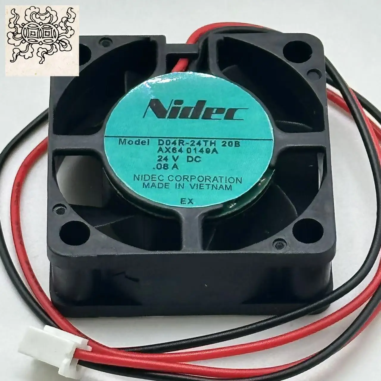 

Ltsf For Nidec D04R-24TH DC 24V 0.08A 40x40x15mm 2-Wire Server Cooling Fan