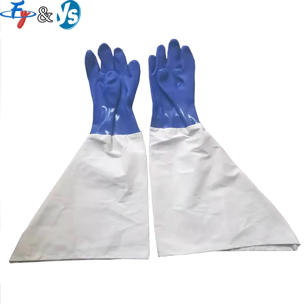 Sandblasting Rubber Gloves Heavy Duty Wear Resistant Anti Slip Labor Protection Gloves for Sandblasting Operations