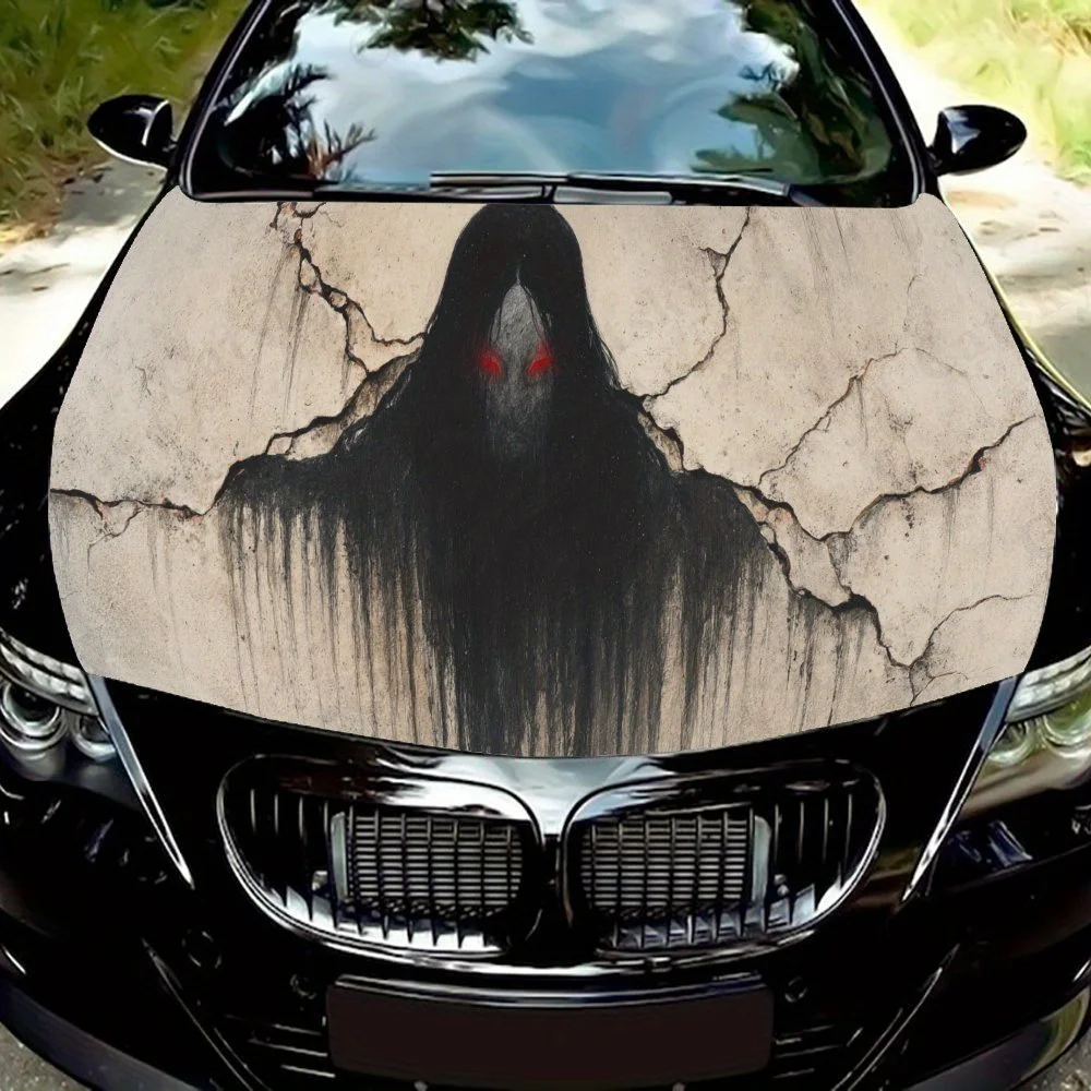 

Dark - Rock Ghost Shadow car hood stickers, waterproof self-adhesive, scratch resistant, easy to stick, durable car PVC stickers